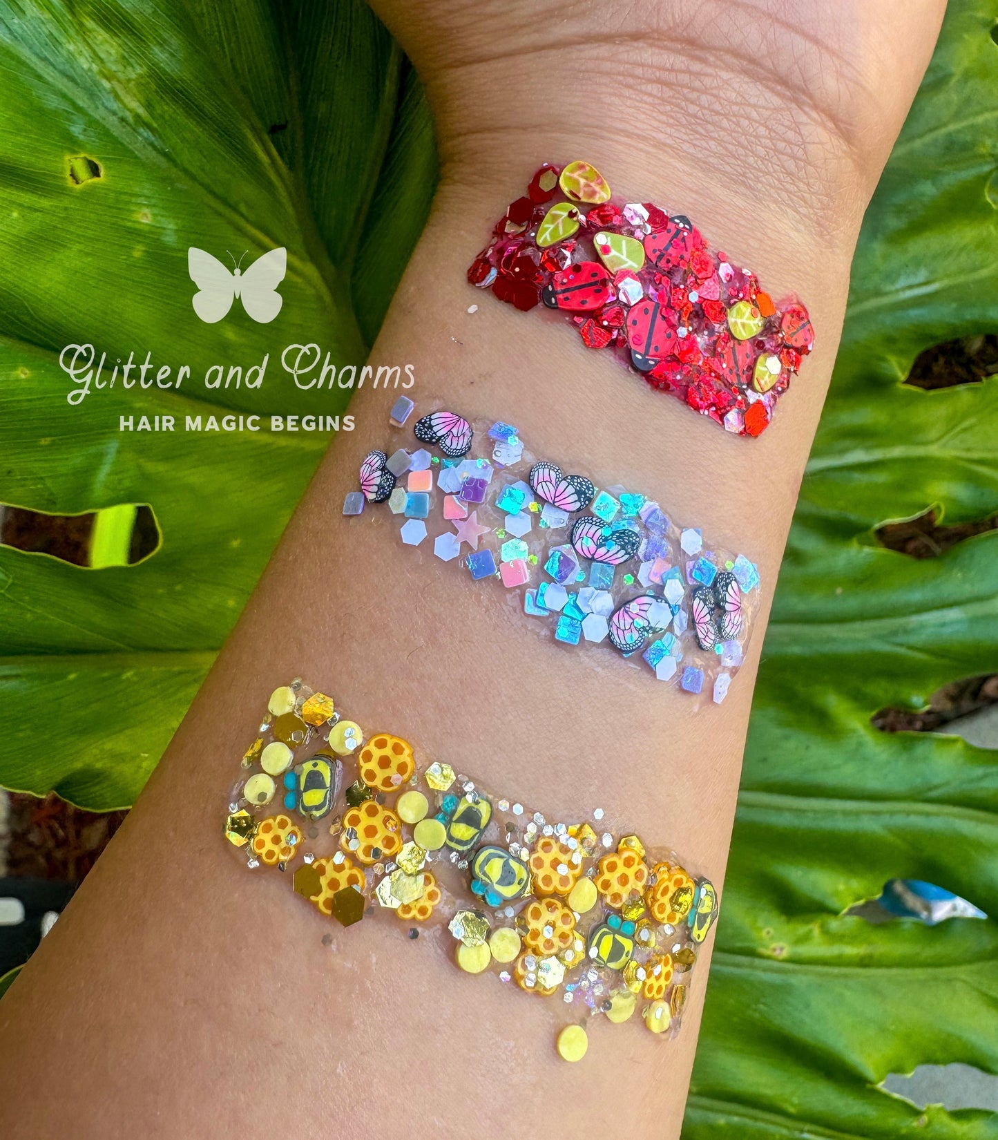 Butterfly Gleam Glitter Hair Gel