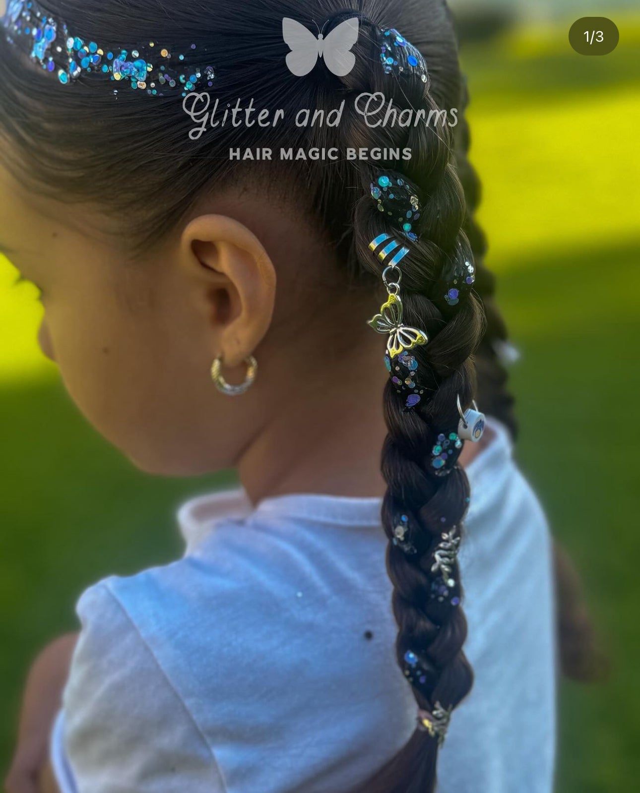 Sleepy Butterfly Hair Charm Set