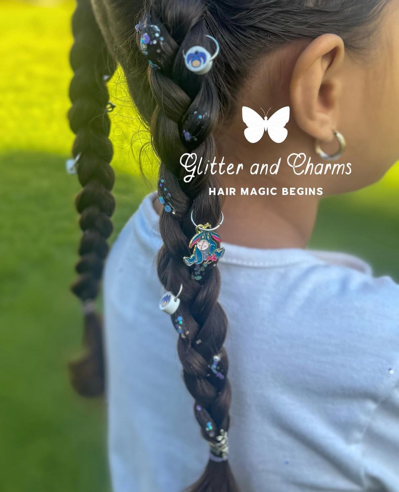 Sleepy Butterfly Hair Charm Set