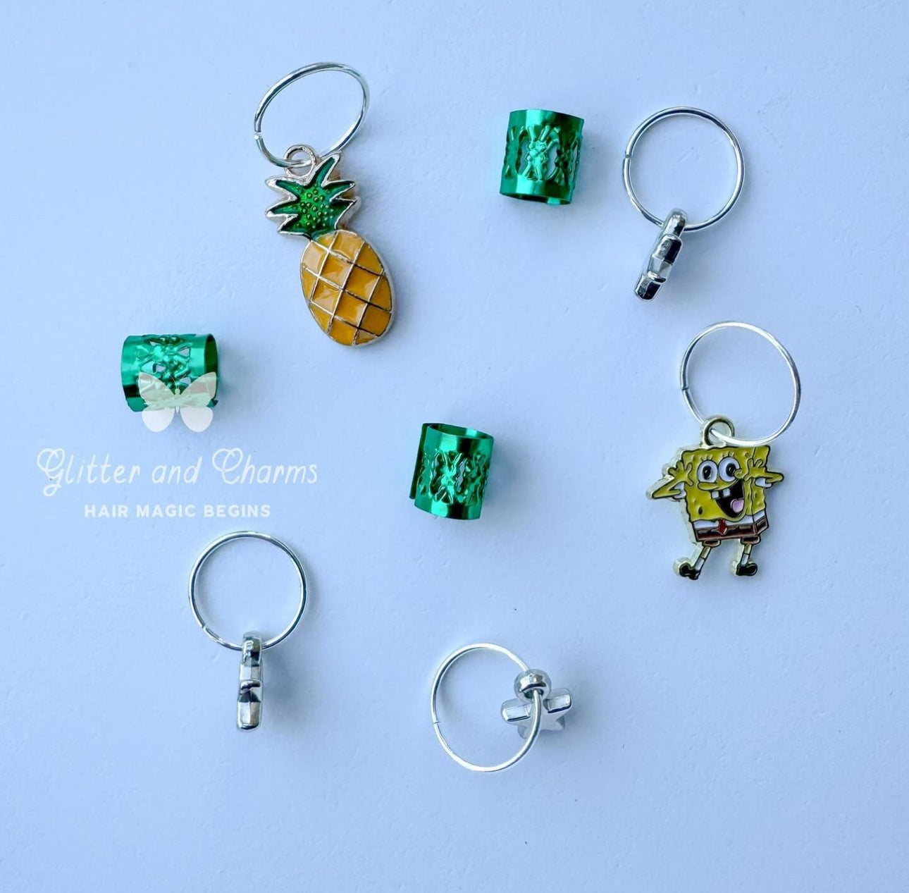 Pineapple Cove Hair Charm Set