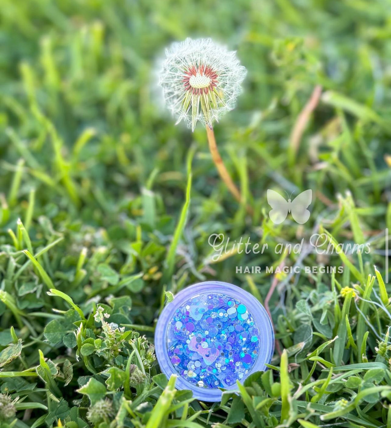 Bow-tiful Blue Hair Glitter Gel