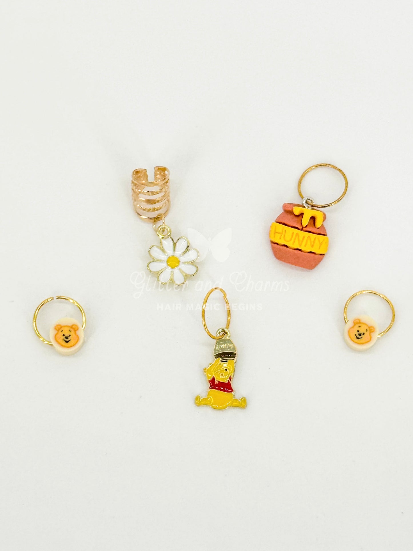 Sweet Honey Hair Charm Set