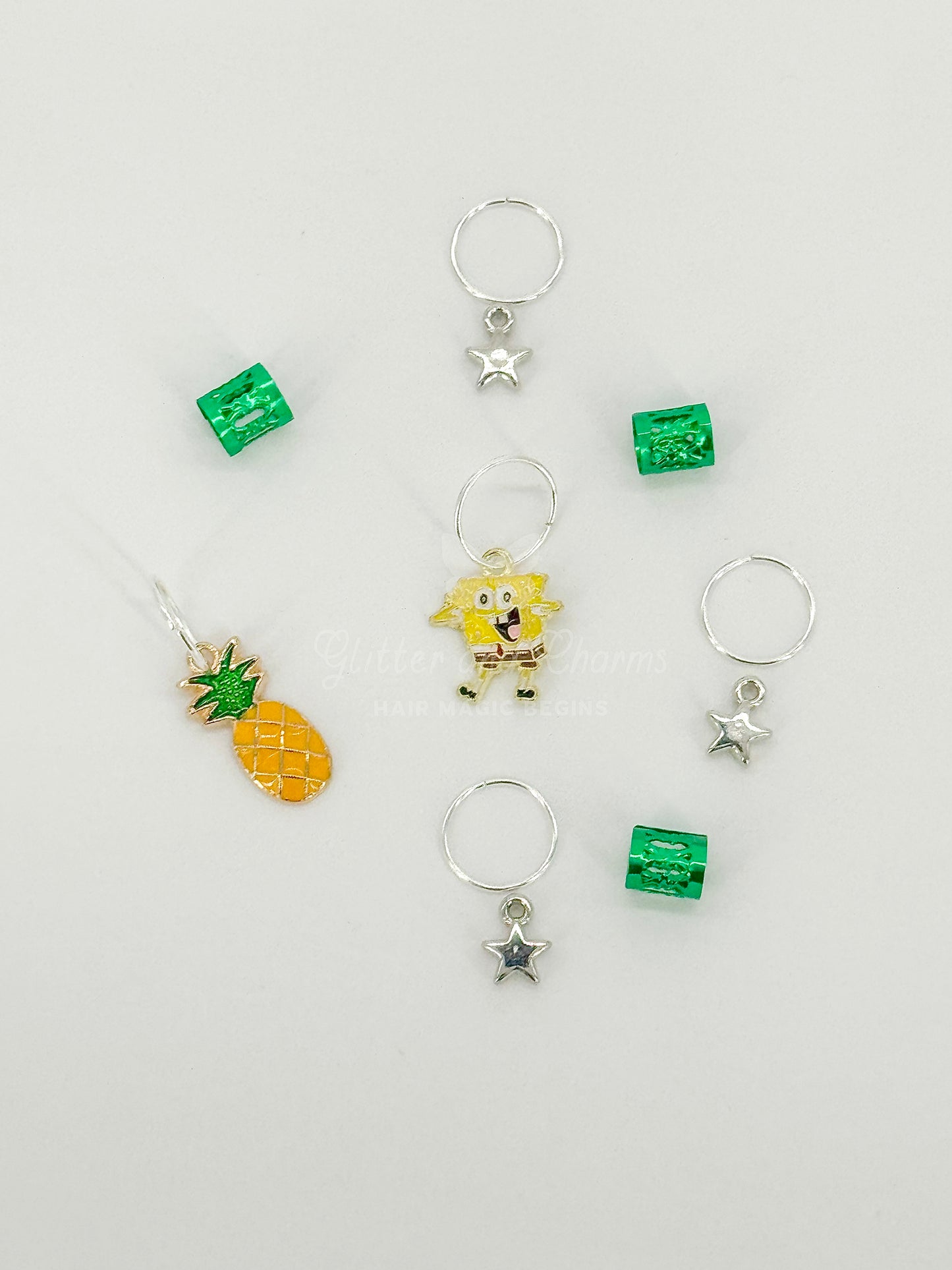 Pineapple Cove Hair Charm Set